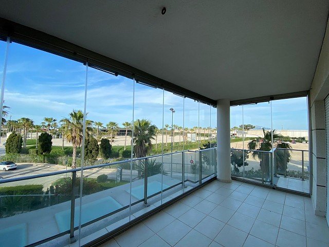 Verglaste Terrasse in Oliva Nova Golf