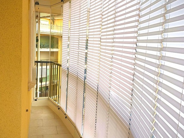 Pleated shades for glass curtain