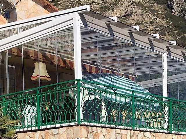 Greenhouse with glass roof + glazing in Gandia